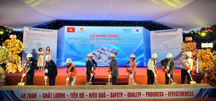 Khởi công Trung tâm Bảo trợ xã hội và Phục hồi chức năng dành cho người khuyết tật tỉnh Quảng Trị