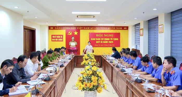 Hội nghị Giao ban cơ quan tố tụng quý III năm 2025