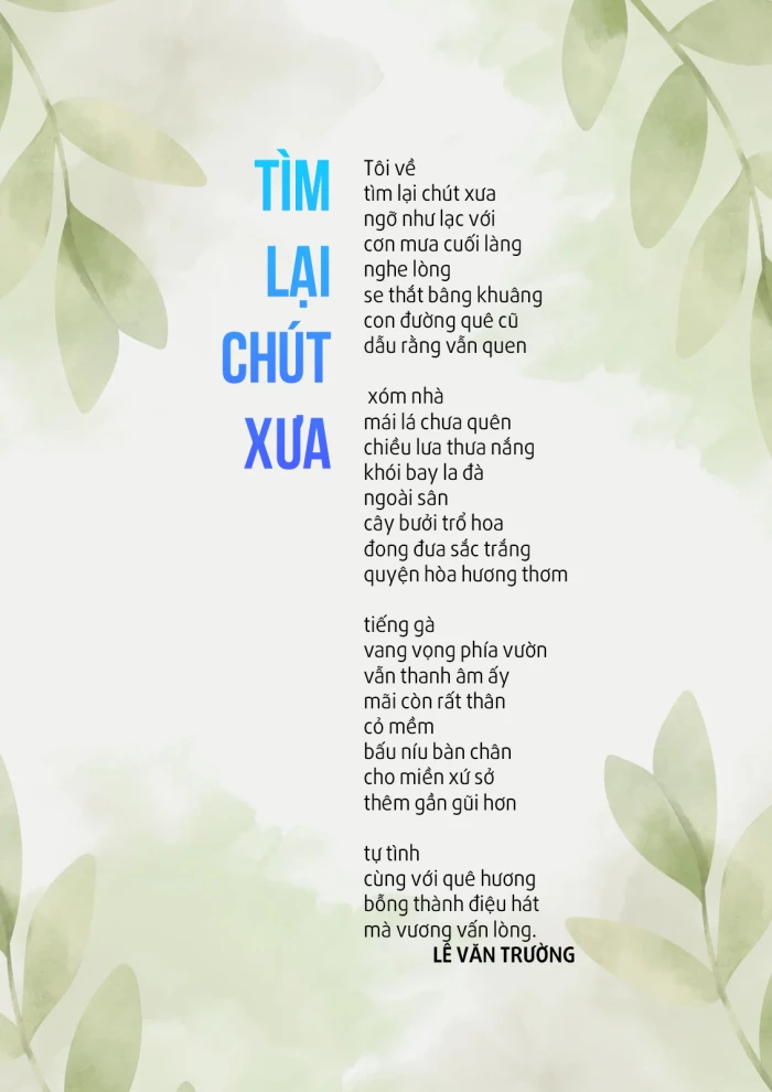 Tìm lại chút xưa