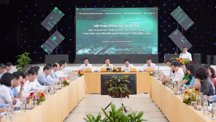 Hội thảo khoa học 'Đột phá phát triển khoa học, công nghệ, thúc đẩy chuyển đổi xanh và phát triển bền vững'