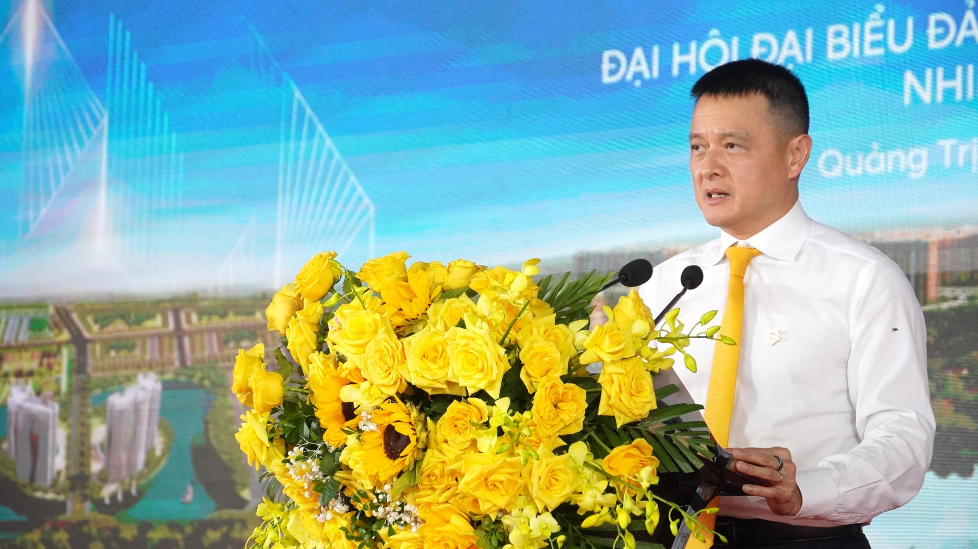 Ông Đặng Minh Trường, Chủ tịch Hội đồng quản trị Tập đoàn Sun Group phát biểu tại buổi lễ - Ảnh: Quốc Việt