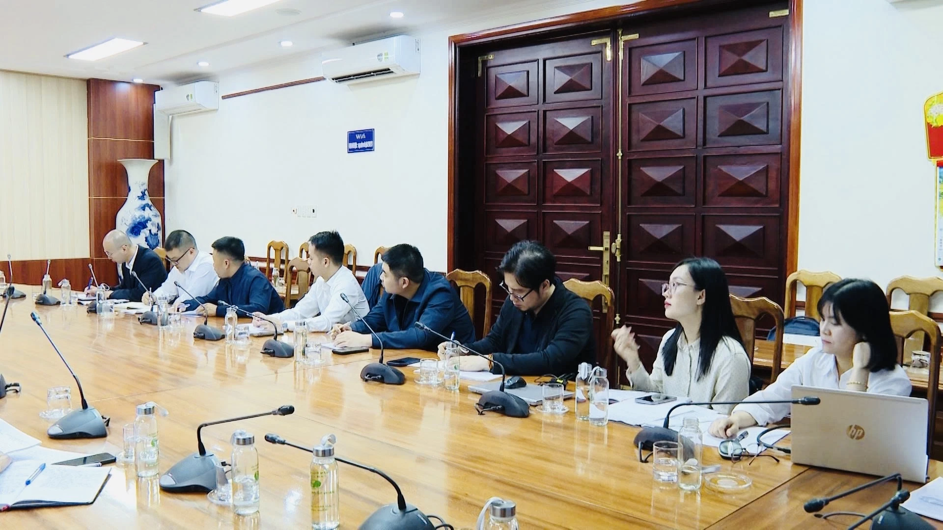 Nhà đầu tư trình bày đề xuất Dự án - Ảnh: T.L