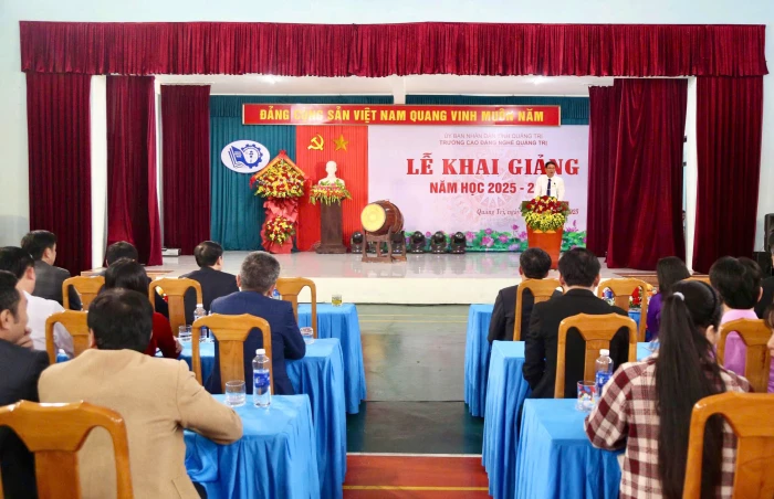 Trường Cao đẳng nghề Quảng Trị: Khai giảng năm học mới 2025-2026
