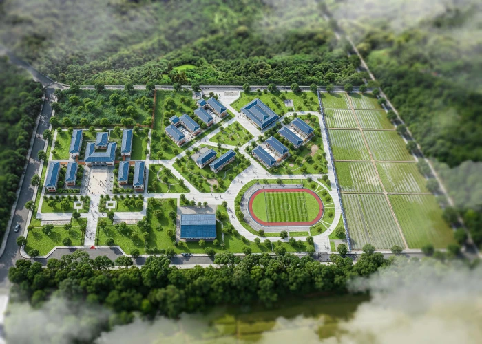 Chuẩn bị cho lễ khởi công Trường nội trú Tiểu học và Trung học cơ sở Hướng Phùng