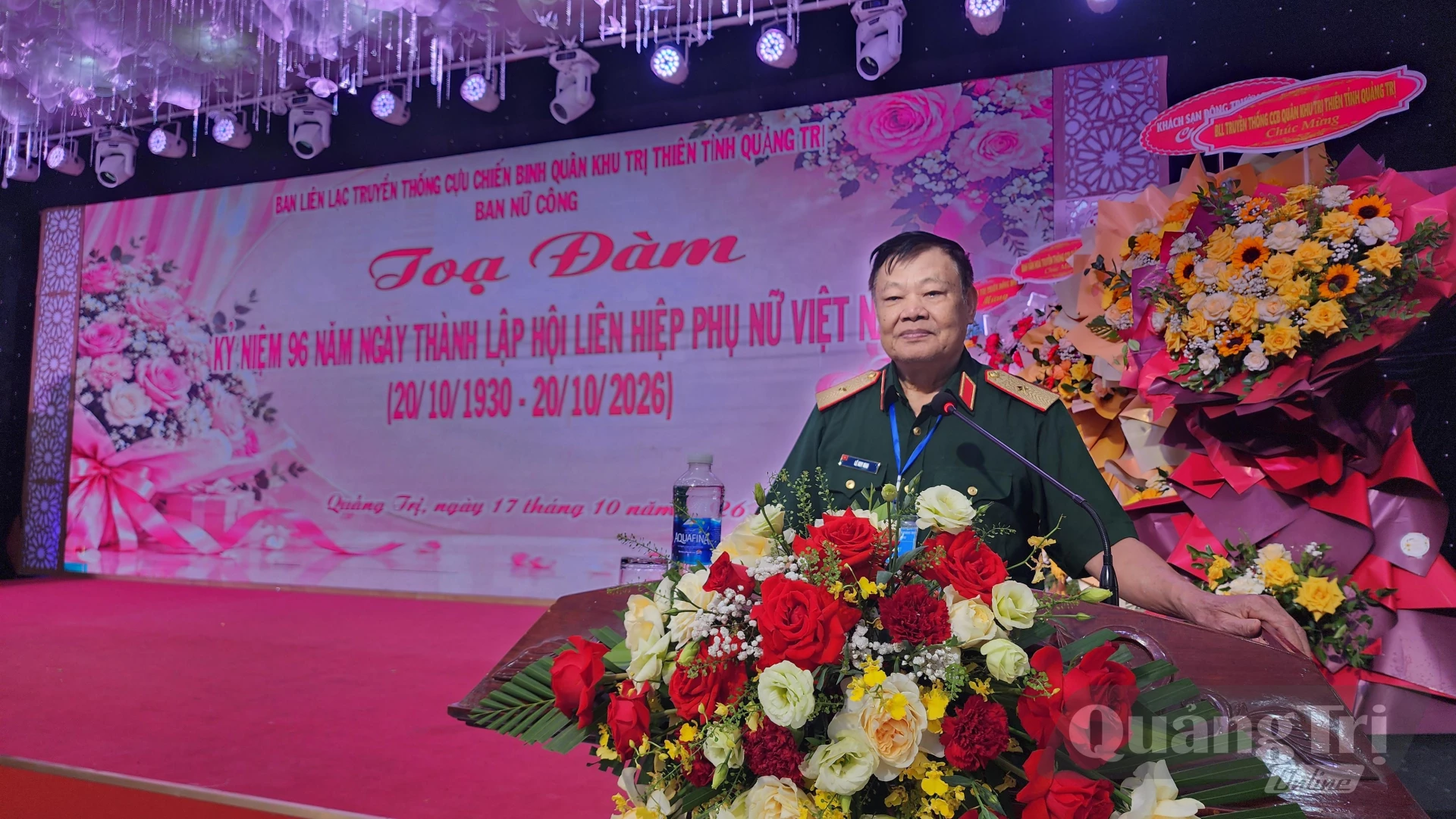 Thiếu tướng Lê Mai phát biểu tại buổi tọa đàm gặp mặt- Ảnh: Tạ Hưng