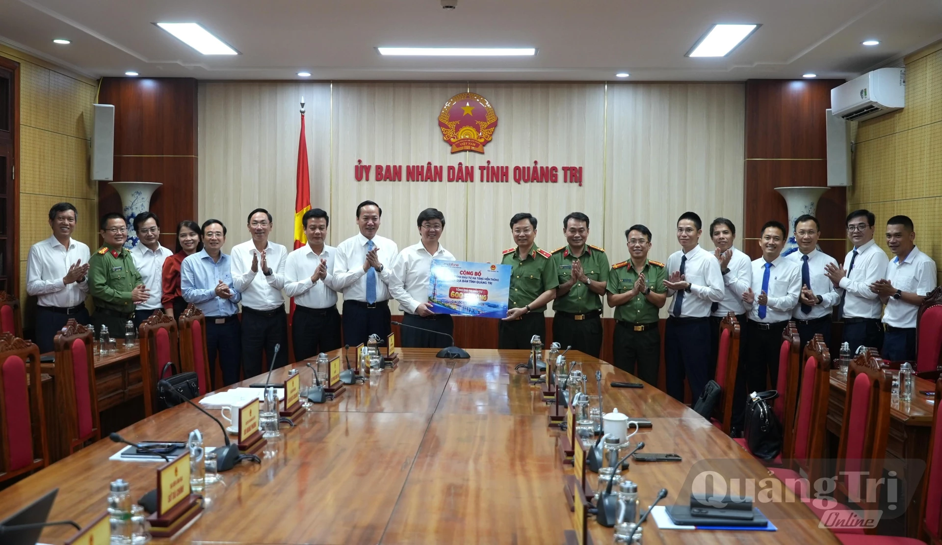 Giai đoạn 2026 -2028, Tổng công ty Viễn thông MobiFone sẽ đầu tư 600 tỉ đồng cho hạ tầng viễn thông tại Quảng Trị - Ảnh: T.Đ