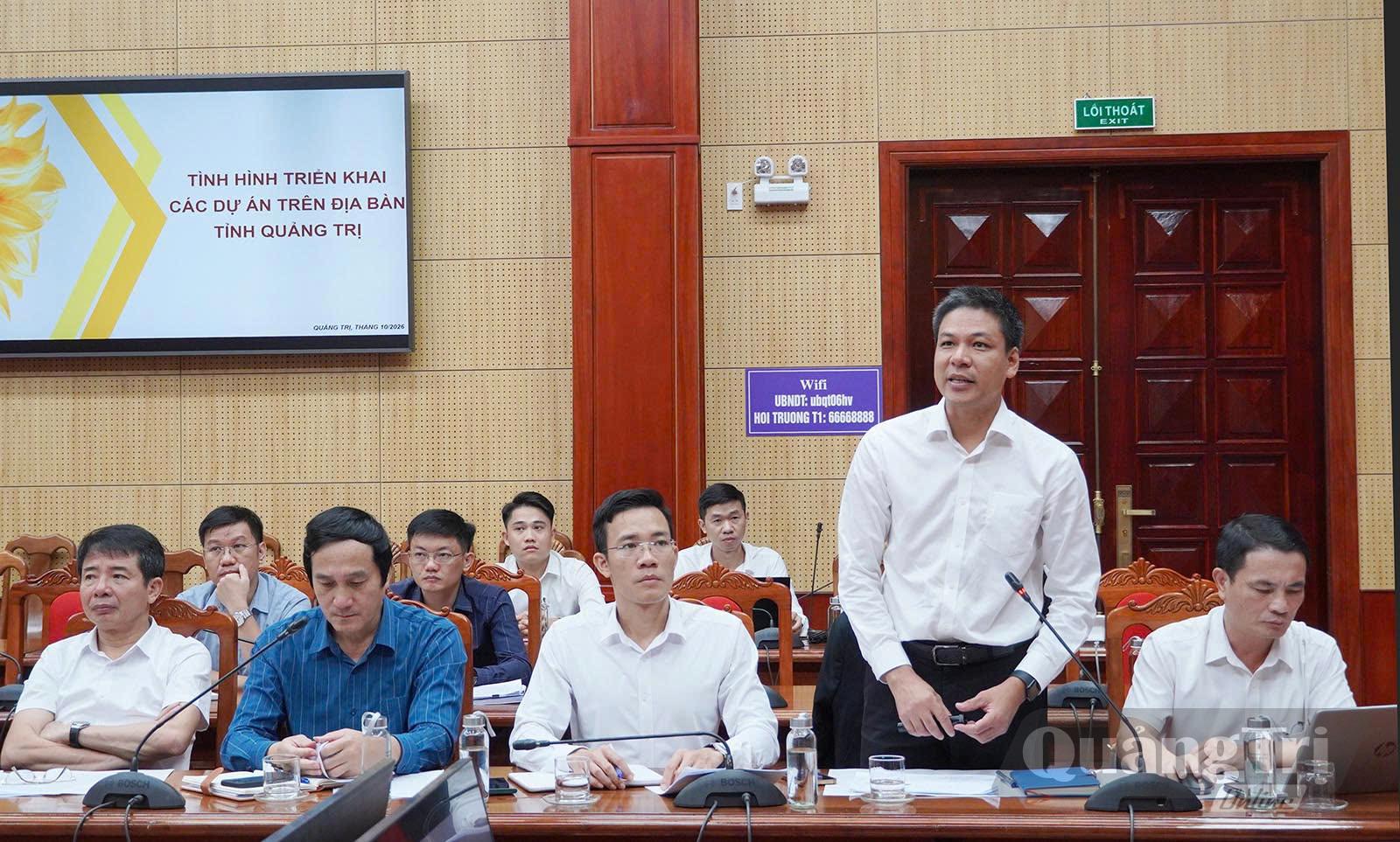 Đại diện Sun Group phát biểu ý kiến tại buổi làm việc - Ảnh: NL