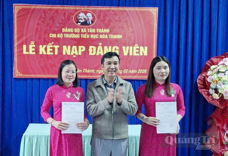 Đảng bộ xã Tân Thành quan tâm công tác phát triển đảng viên - Ảnh: X.V