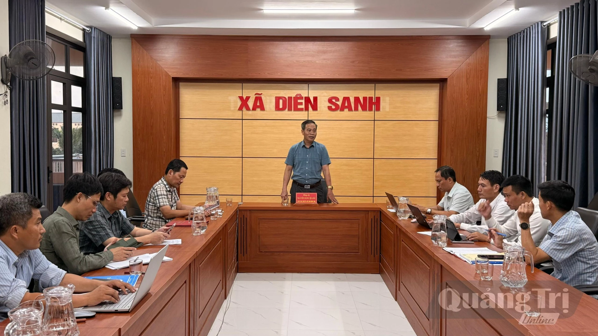 Đồng chí Nguyễn Đăng Quang, Phó Bí thư Tỉnh ủy, Chủ tịch HĐND tỉnh kết luận tại buổi làm việc - Ảnh: Hoàng Hùng