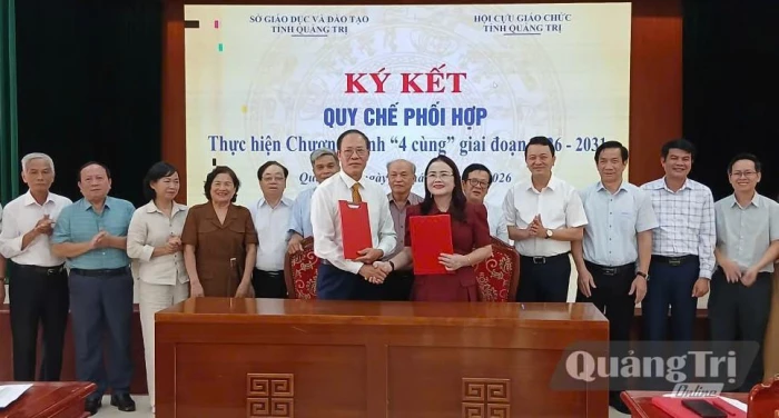 Sở Giáo dục và Đào tạo và Hội Cựu giáo chức tỉnh ký kết quy chế phối hợp