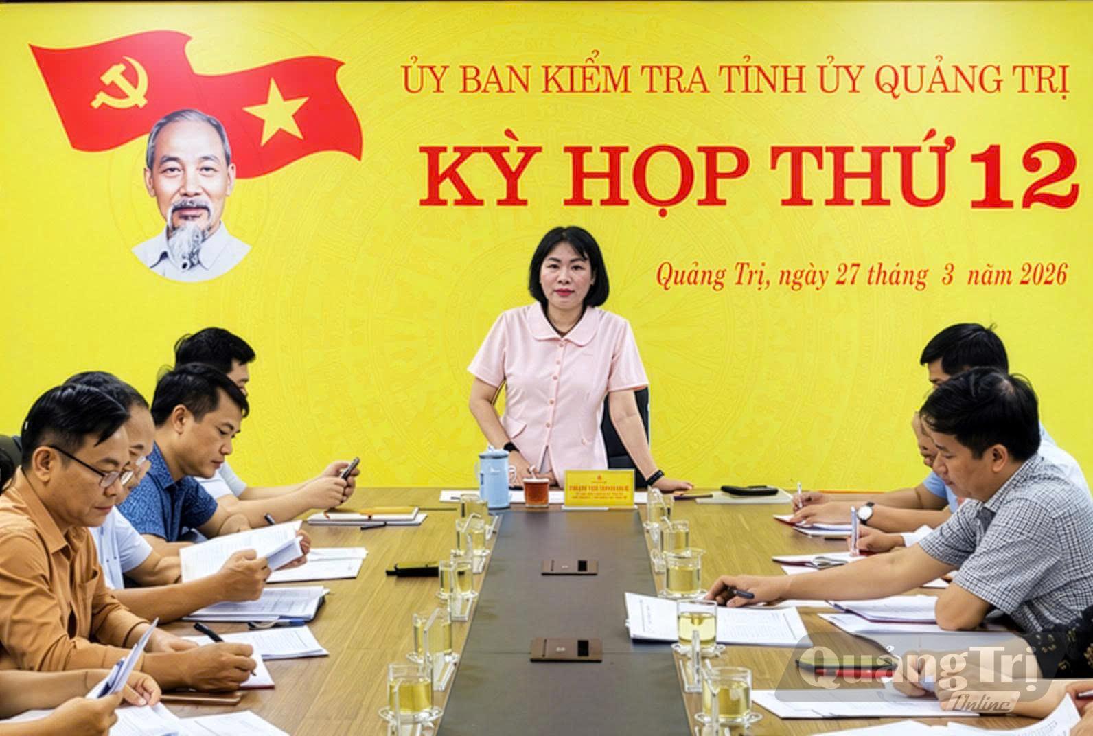 Ngành Kiểm tra Đảng tỉnh Quảng Trị không ngừng nâng cao chất lượng, hiệu lực, hiệu quả công tác kiểm tra, giám sát và thi hành kỷ luật của Đảng - Ảnh: UBKT Tỉnh ủy