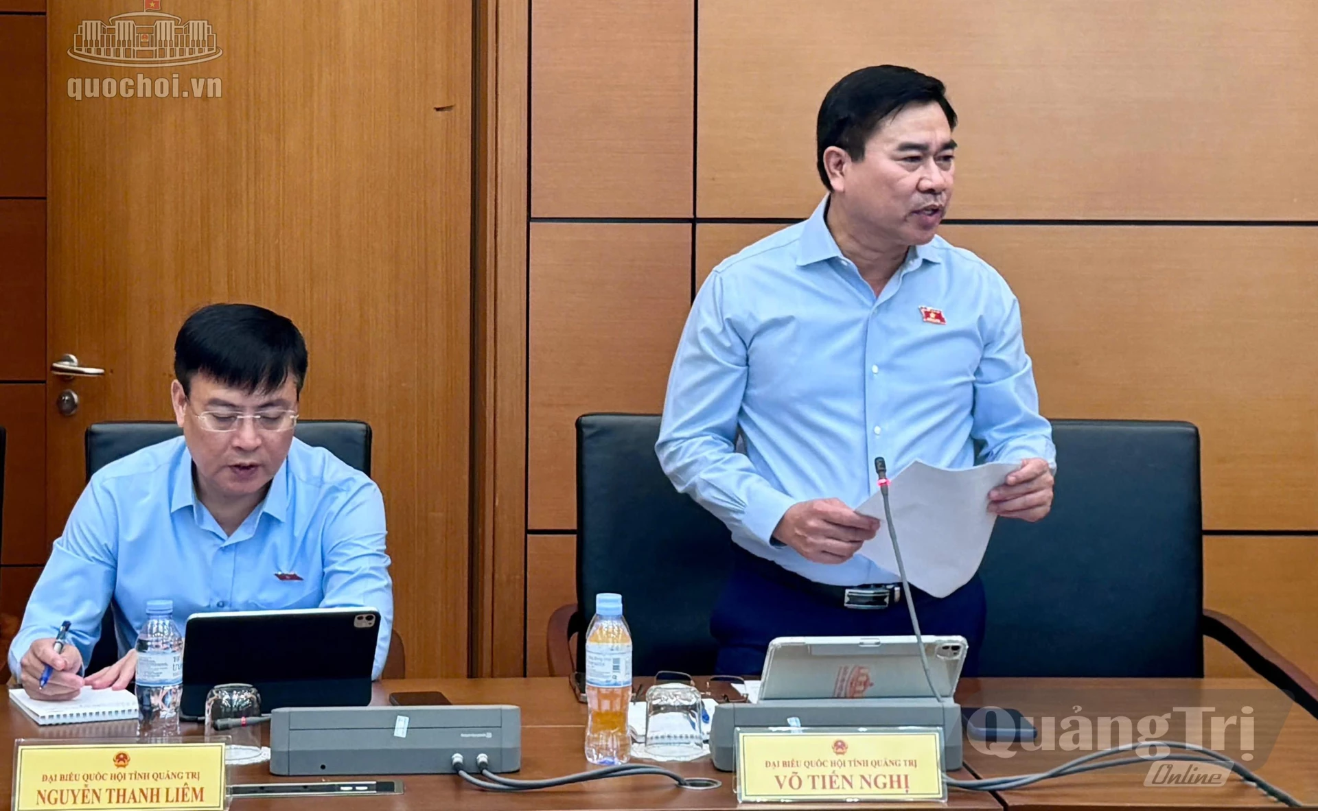 Đại biểu Võ Tiến Nghị, Thiếu tướng, Phó Tư lệnh Bộ đội Biên phòng - Ảnh: CTV