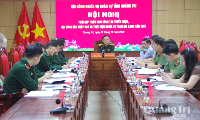 Hội đồng Nghĩa vụ quân sự tỉnh triển khai công tác tuyển quân năm 2027