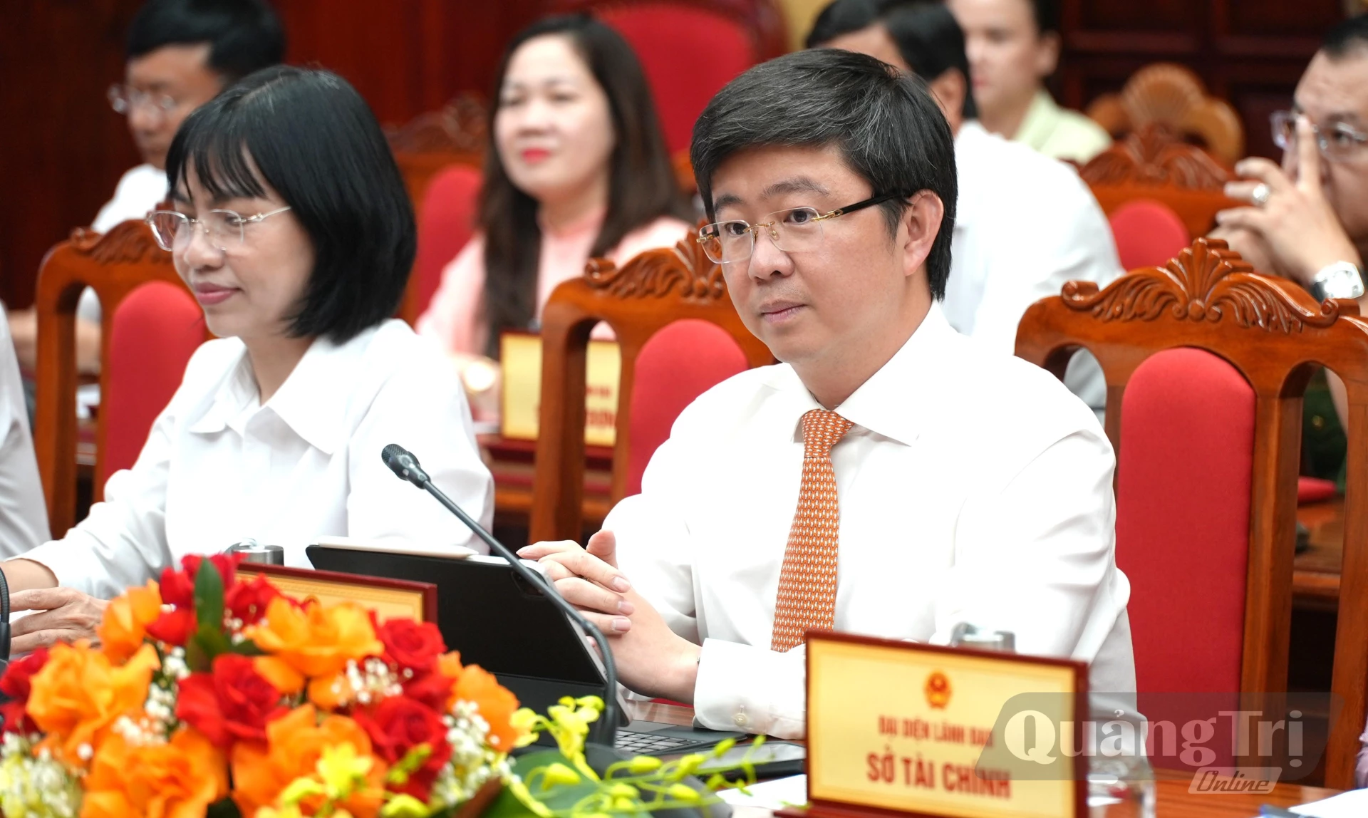 Đồng chí Bùi Hoàng Phương, Chủ tịch UBND tỉnh tham dự lễ ký kết - Ảnh: T.Đ
