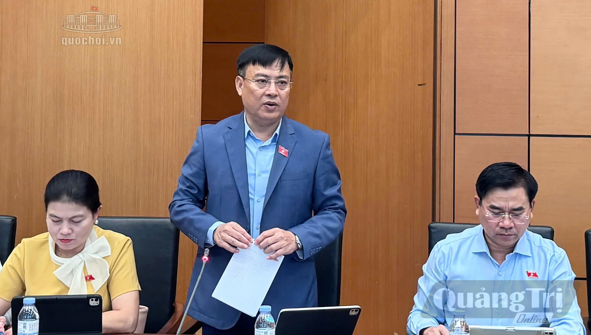Đồng chí Hoàng Nam Hải, Ủy viên chuyên trách Ủy ban Dân nguyện và Giám sát của Quốc hội tham gia thảo luận - Ảnh: C.T.V