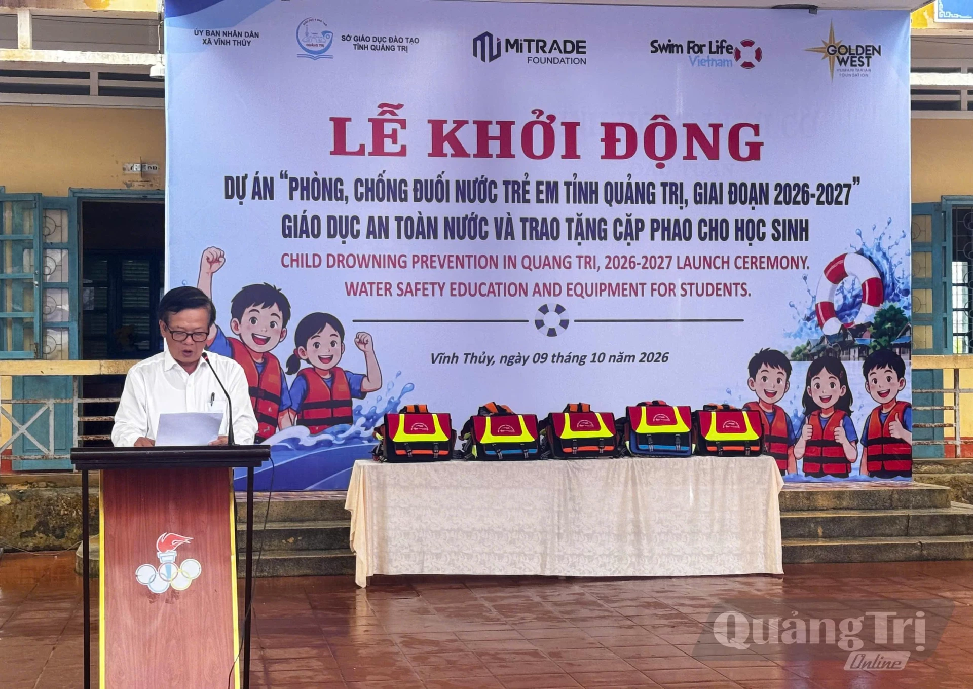 Lãnh đạo Sở Giáo dục & Đào tạo phát biểu tại chương trình - Ảnh: LO 