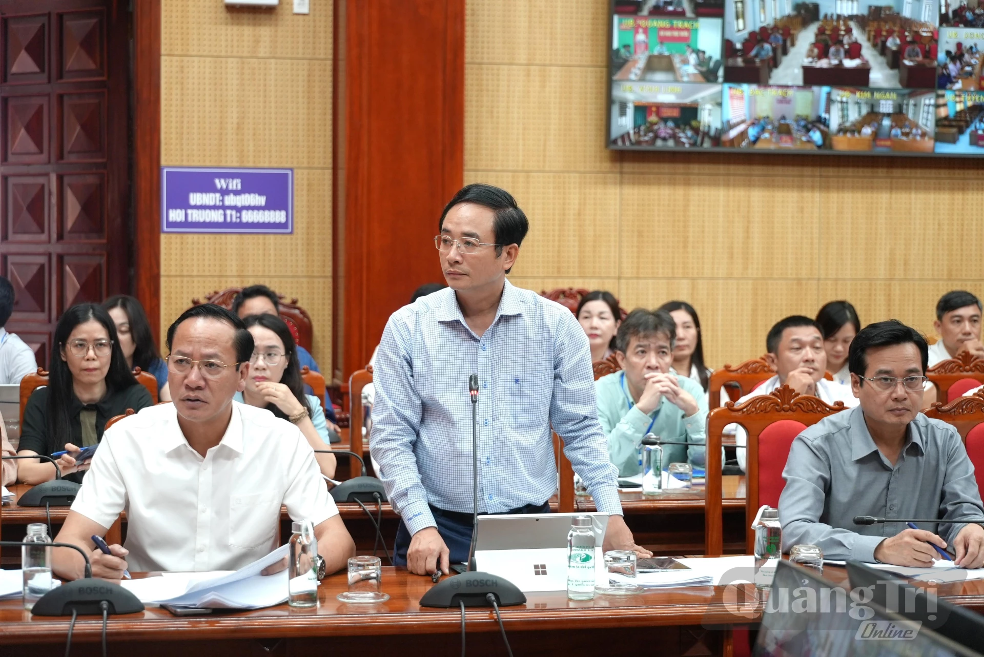 Lãnh đạo Sở Khoa học và Công nghệ phát biểu tại buổi làm việc - Ảnh: T.Đ