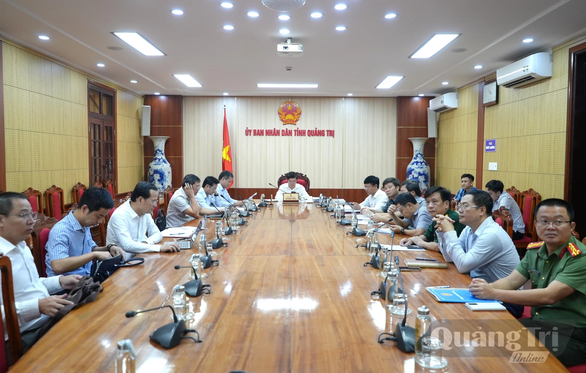 Quang cảnh phiên họp tại điểm cầu tỉnh Quảng Trị - Ảnh: T.Đ
