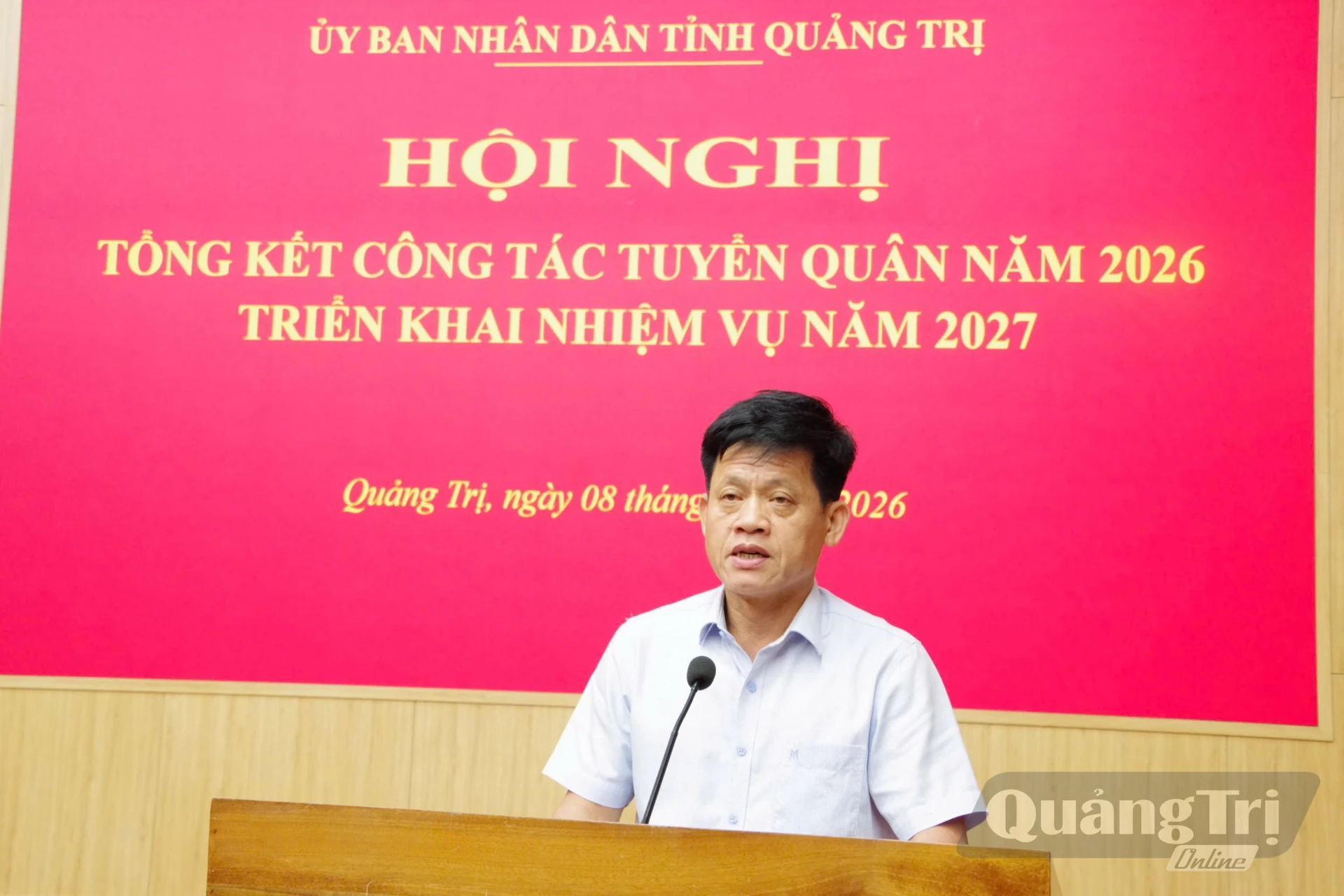 Đồng chí Lê Văn Bảo, Phó Chủ tịch UBND tỉnh phát biểu kết luận hội nghị - Ảnh: H.N