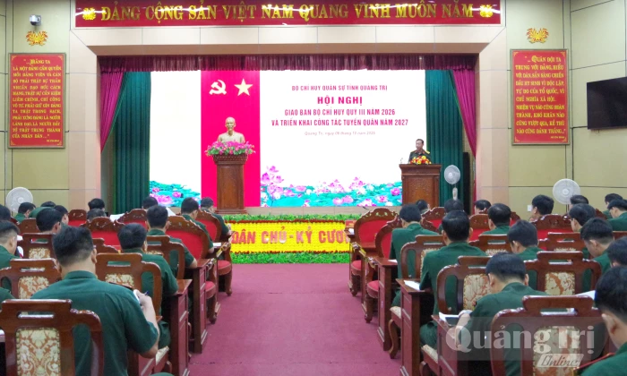 Quyết tâm hoàn thành các mục tiêu, chỉ tiêu nhiệm vụ quân sự, quốc phòng năm 2026