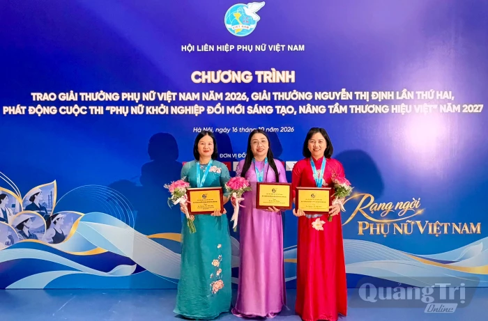 Quảng Trị có 3 cá nhân được trao Giải thưởng Nguyễn Thị Định