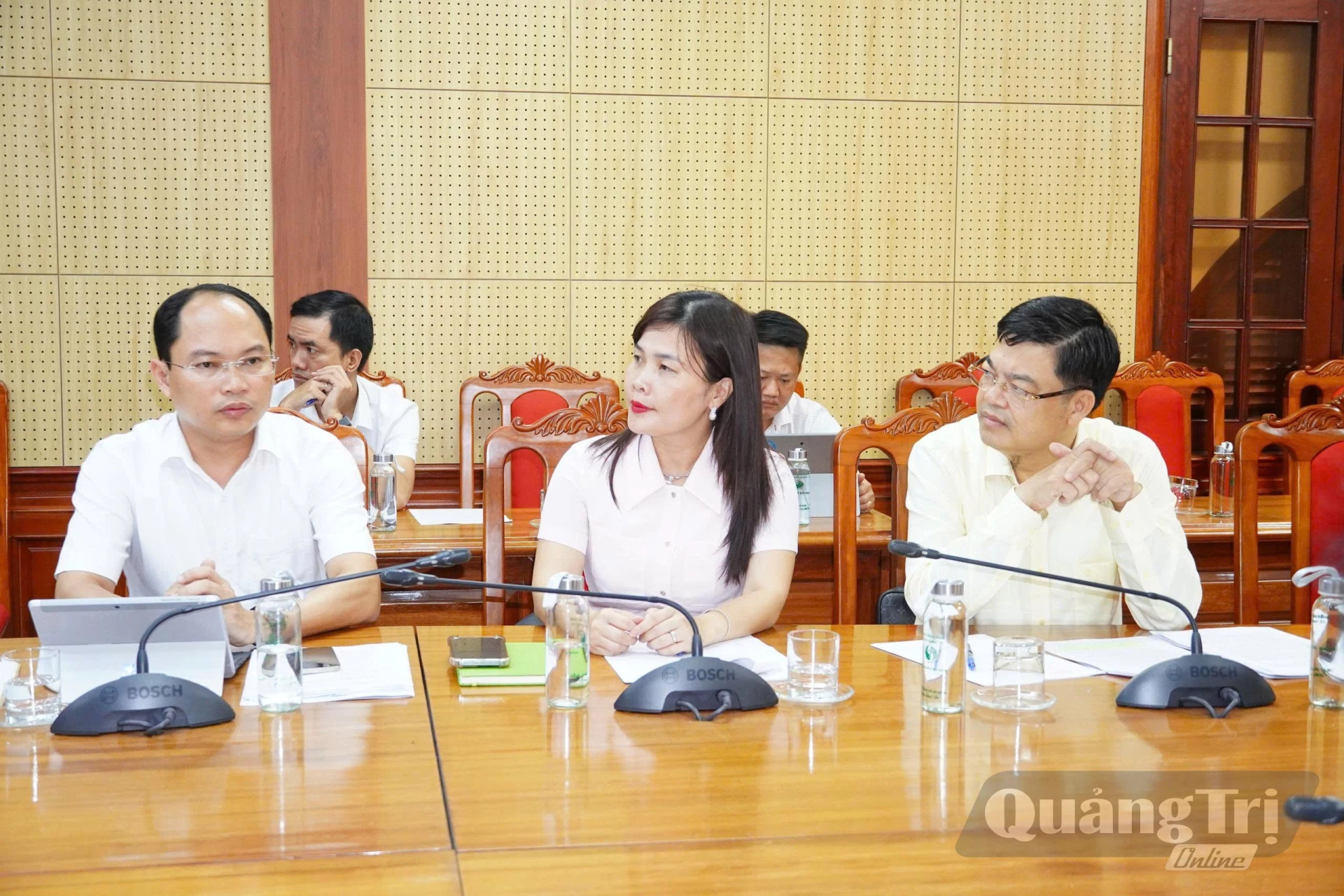 Các đại biểu tham dự buổi làm việc - Ảnh: Đ.A