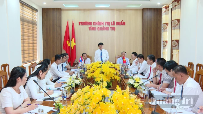 Hợp tác, trao đổi giữa Trường Chính trị Lê Duẩn với Trường Chính trị-Hành chính tỉnh Sạ-vẳn-na-khệt và Sả-lạ-văn