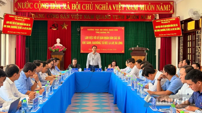 Thường trực HĐND tỉnh khảo sát, làm việc với các địa phương