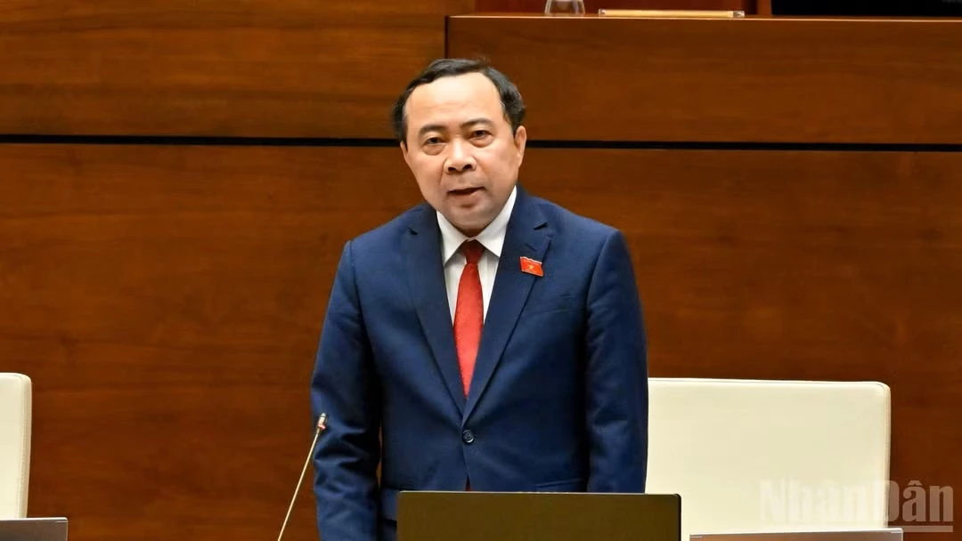Bộ trưởng Khoa học và Công nghệ Vũ Hải Quân. (Ảnh: THỦY NGUYÊN)