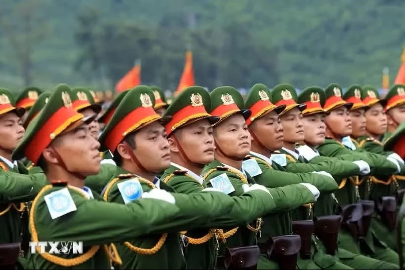 Chiến sỹ công an nhân dân. (Ảnh: TTXVN)