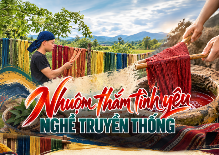 Nhuộm thắm tình yêu nghề truyền thống