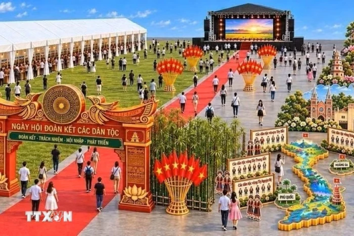 'Đại lộ Đại đoàn kết' tái hiện Việt Nam thu nhỏ giữa lòng châu Âu