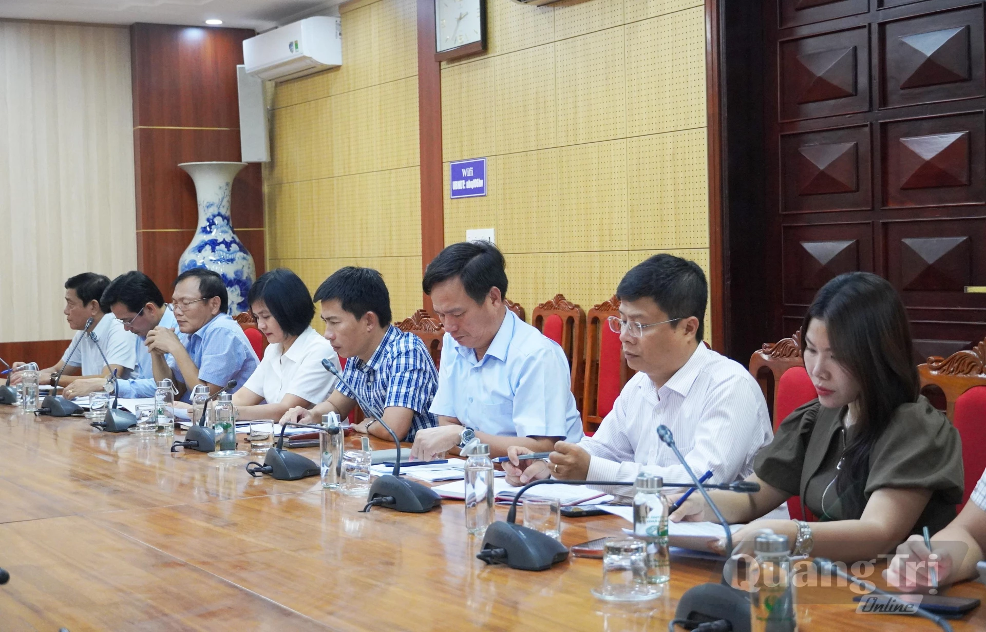 Các đại biểu tham dự buổi làm việc - Ảnh: X.P