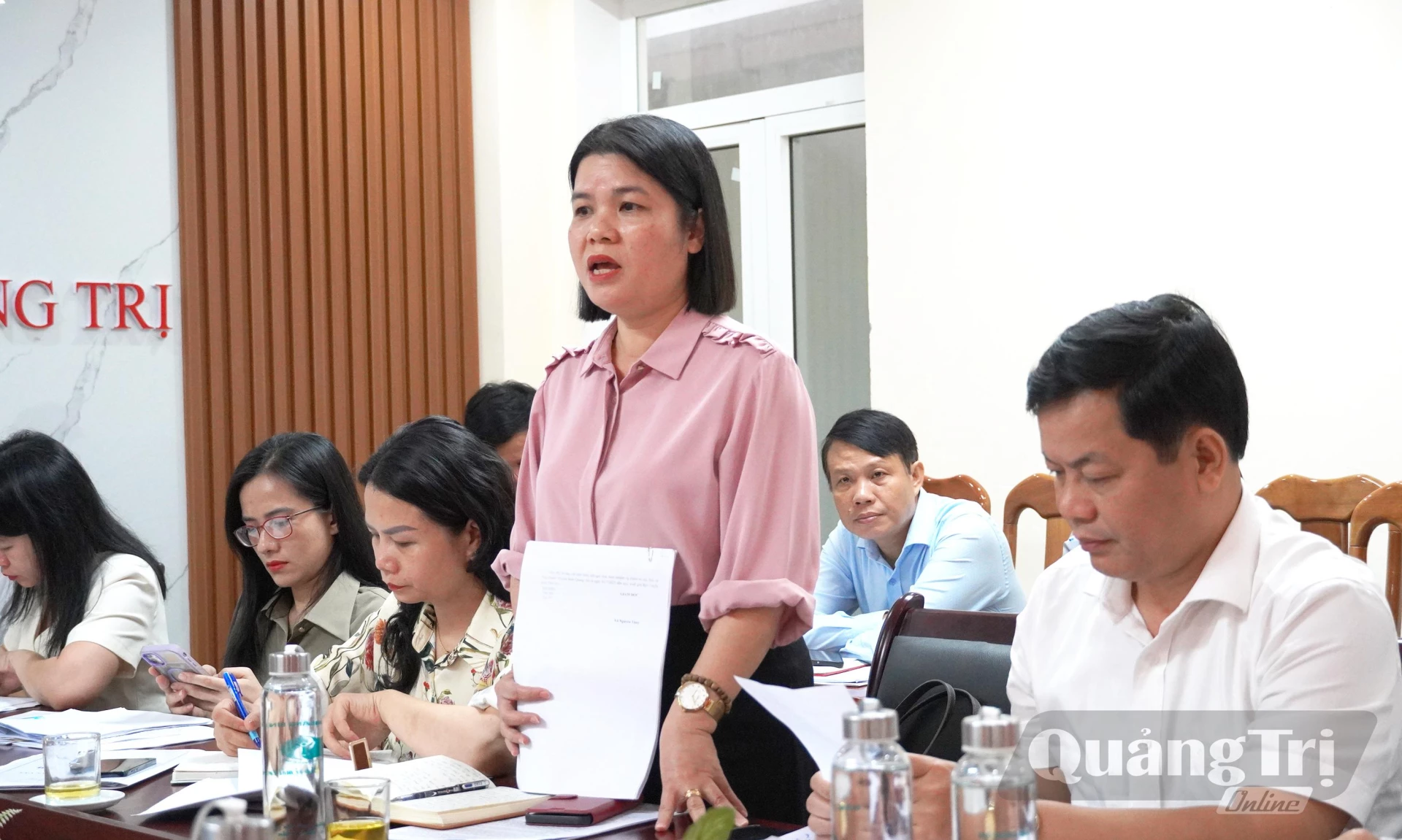 Đại diện lãnh đạo Sở Tài chính phát biểu - Ảnh: X.P