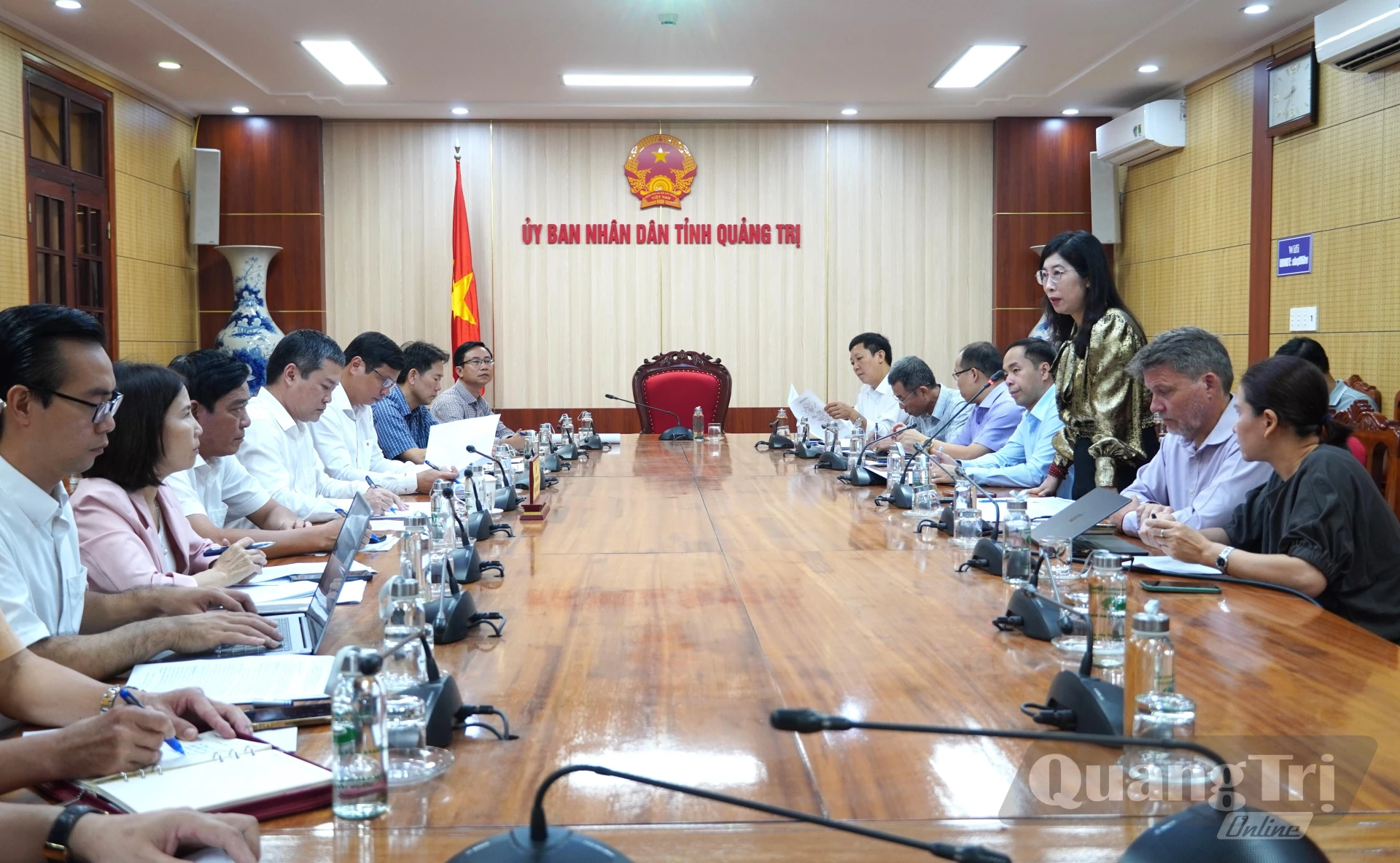 Quang cảnh buổi làm việc - Ảnh: H.N