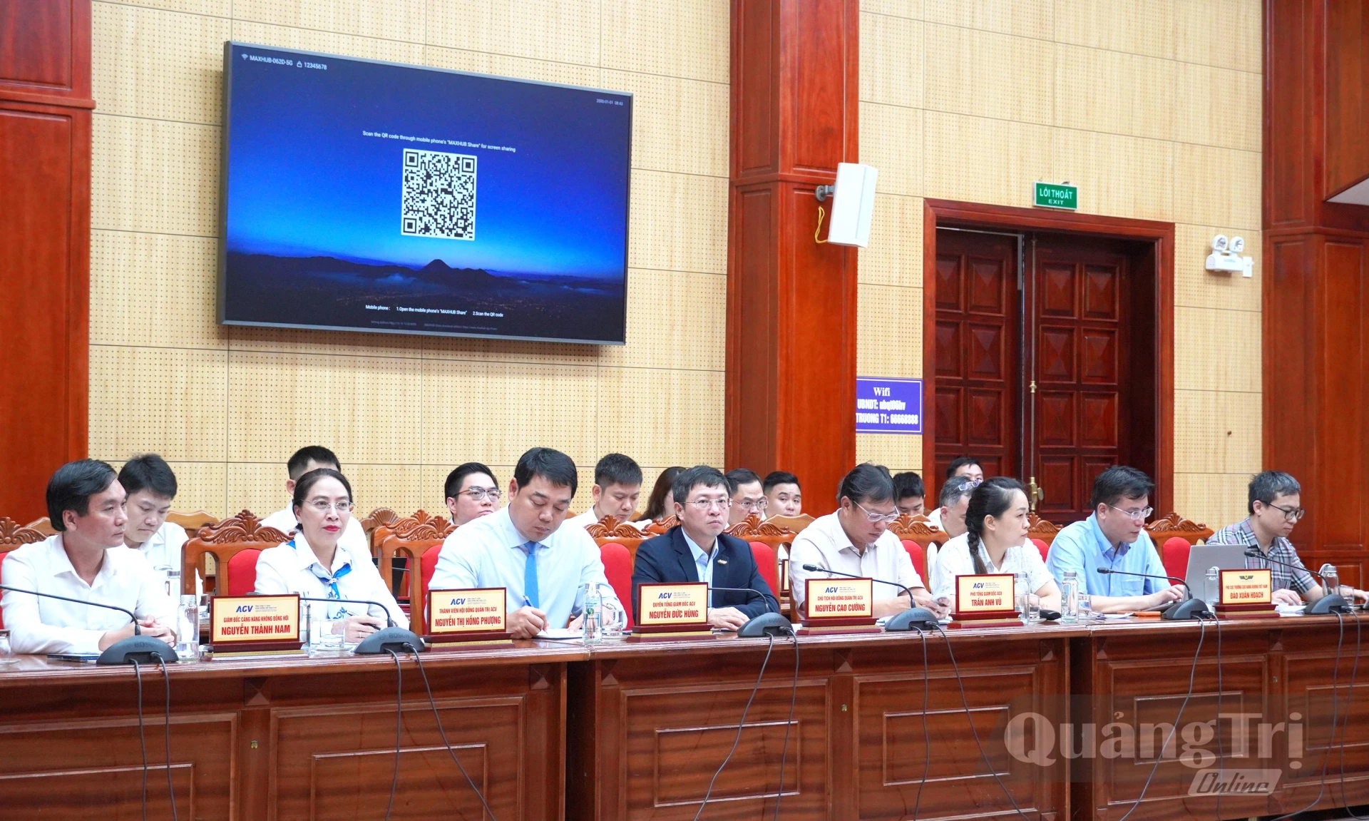 Các đại biểu dự buổi làm việc - Ảnh: X.P