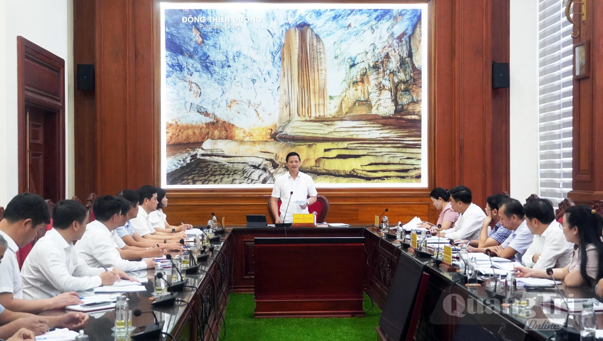Quang cảnh buổi làm việc - Ảnh: N.M