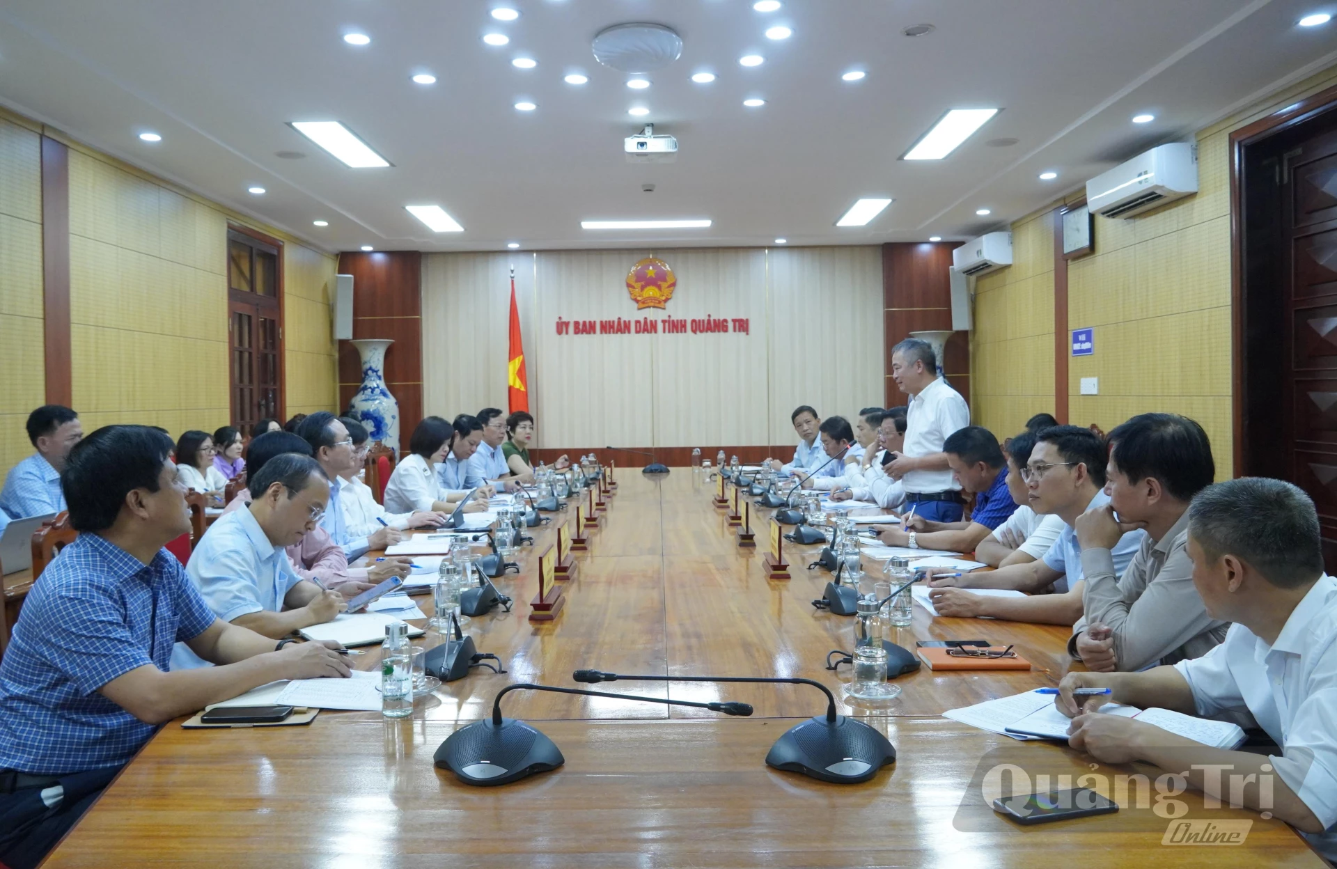 Quang cảnh buổi làm việc-Ảnh: HL