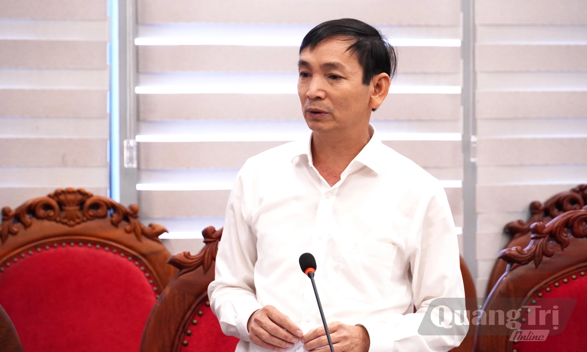 Đại diện lãnh đạo Thanh tra tỉnh phát biểu ý kiến - Ảnh: X.P