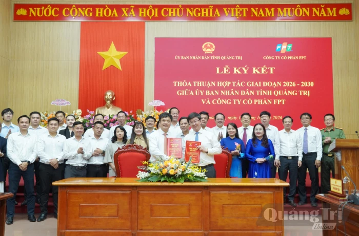 UBND tỉnh ký kết thỏa thuận hợp tác với Công ty Cổ phần FPT