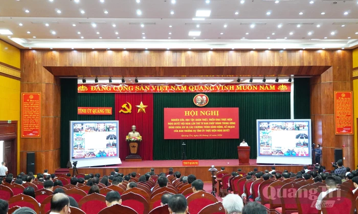 Hội nghị quán triệt, triển khai chương trình hành động, kế hoạch của Ban Thường vụ Tỉnh ủy thực hiện Nghị quyết Trung ương 4