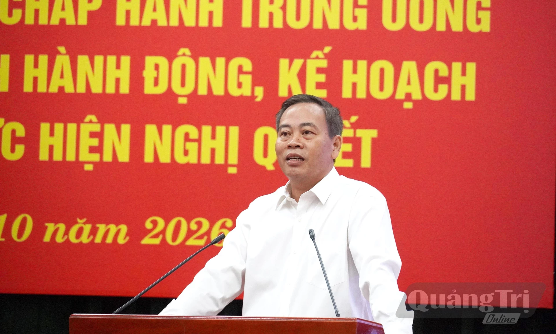 Đồng chí Nguyễn Đăng Quang, Phó Bí thư Tỉnh uỷ, Chủ tịch HĐND tỉnh phát biểu kết luận hội nghị - Ảnh: X.P