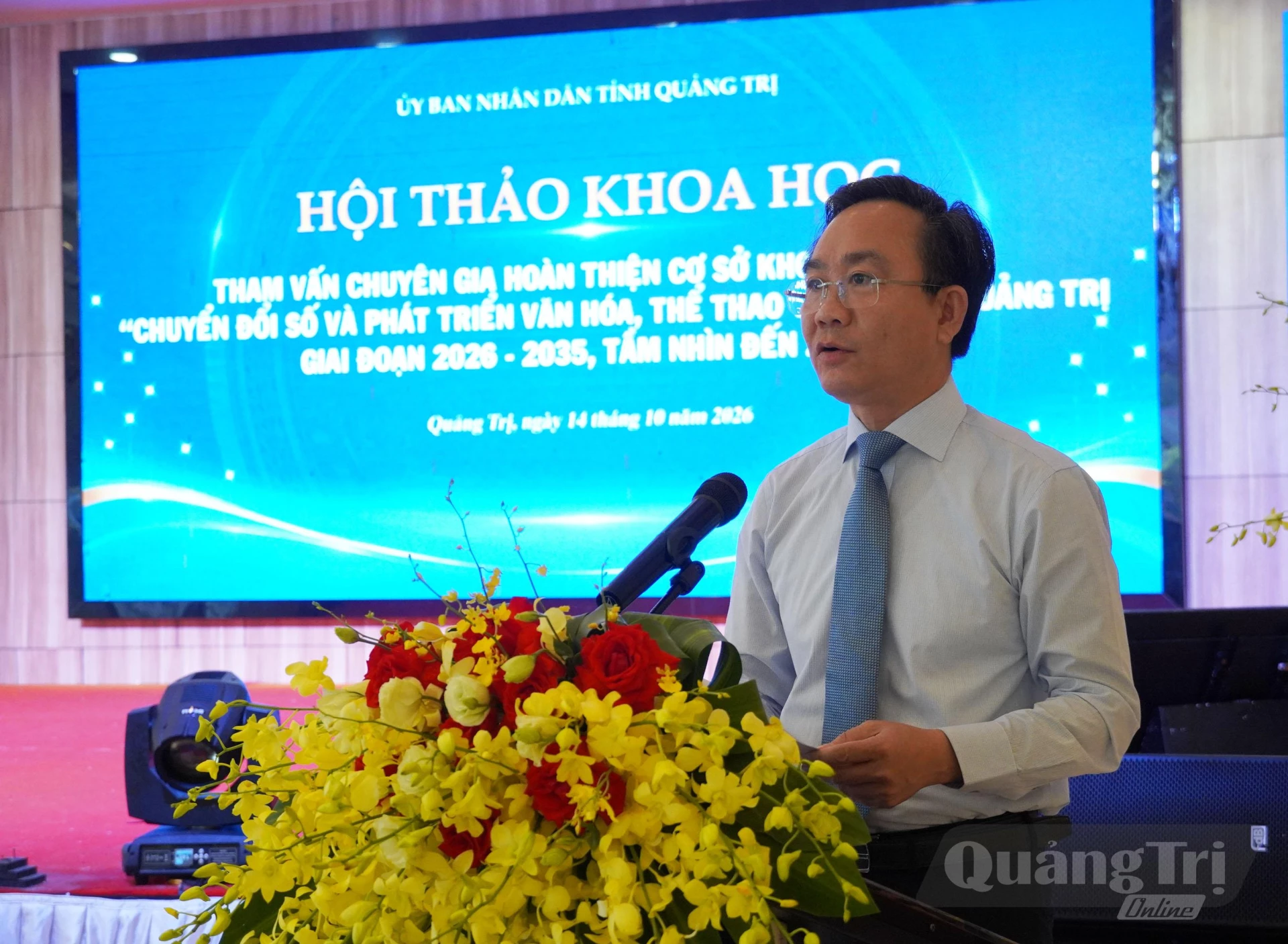 Đồng chí Hoàng Xuân Tân, Phó Chủ tịch UBND tỉnh phát biểu chỉ đạo - Ảnh: Nh. V