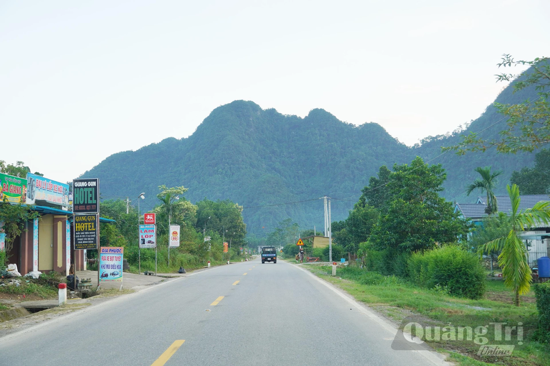 Khu vực dốc Co Đo qua xã Kim Điền từng là trọng điểm đánh phá ác liệt của đế quốc Mỹ nay đã hồi sinh - Ảnh: X.V