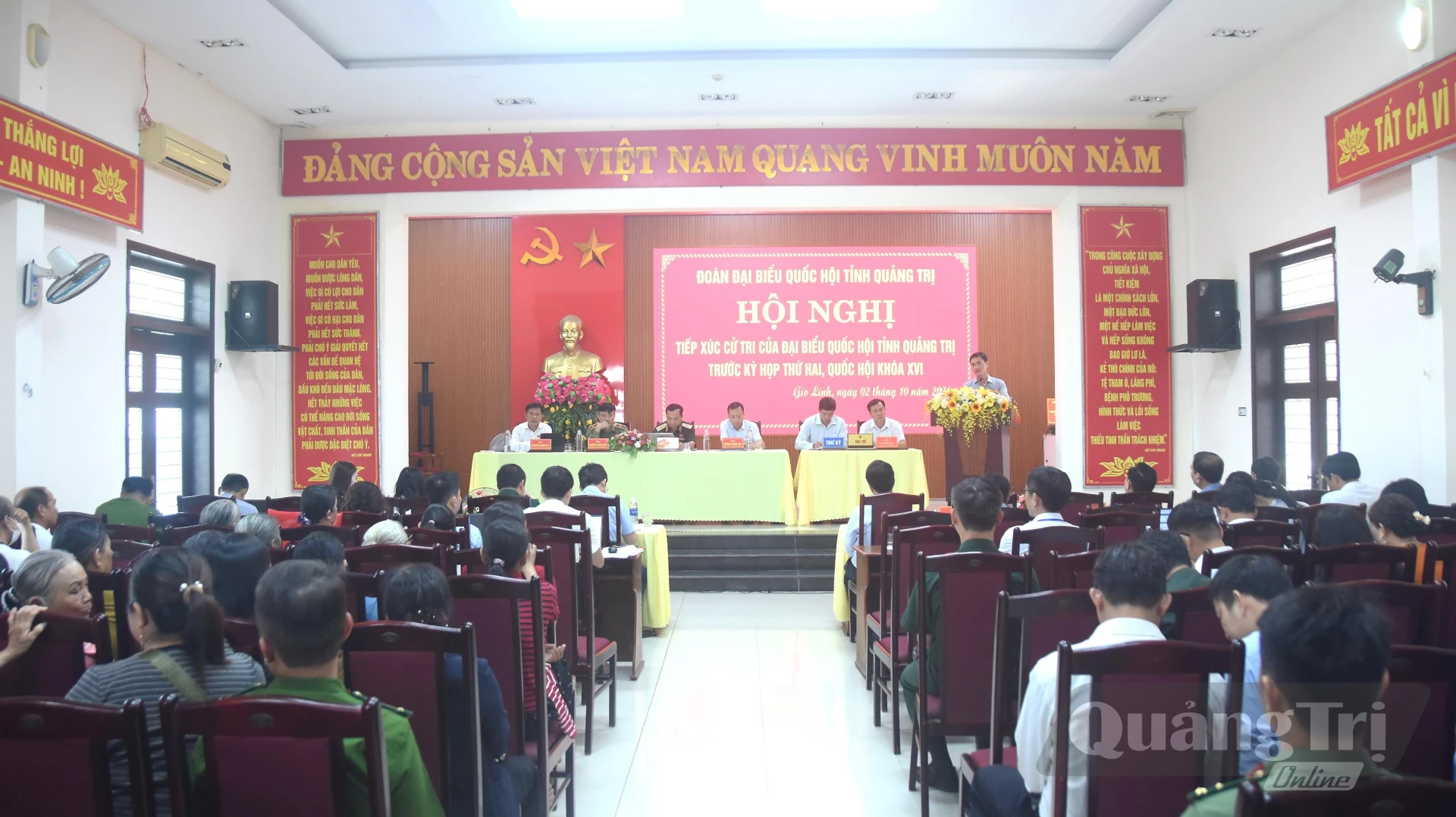 Quang cảnh buổi TXCT tại xã Gio Linh - Ảnh: Đ.V