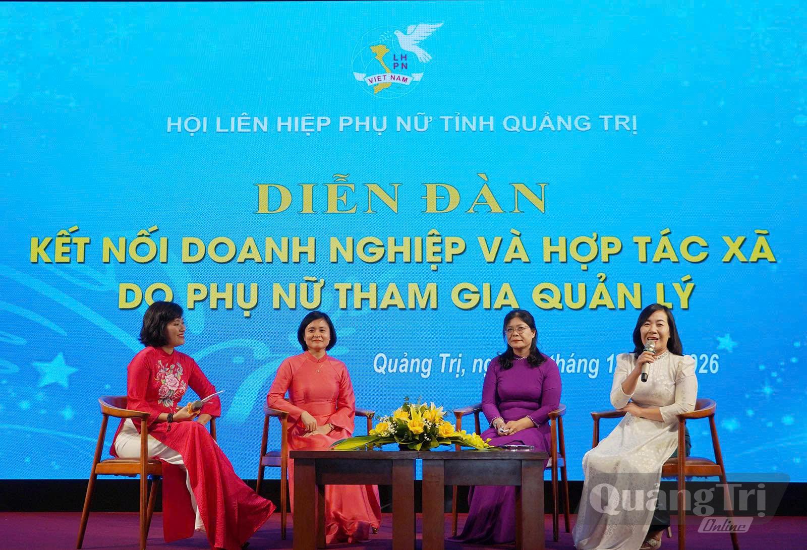 Chương trình giao lưu giúp chia sẻ kinh nghiệm, hướng đến xây dựng mối liên kết sản xuất và tiêu thụ sản phẩm - Ảnh: LT