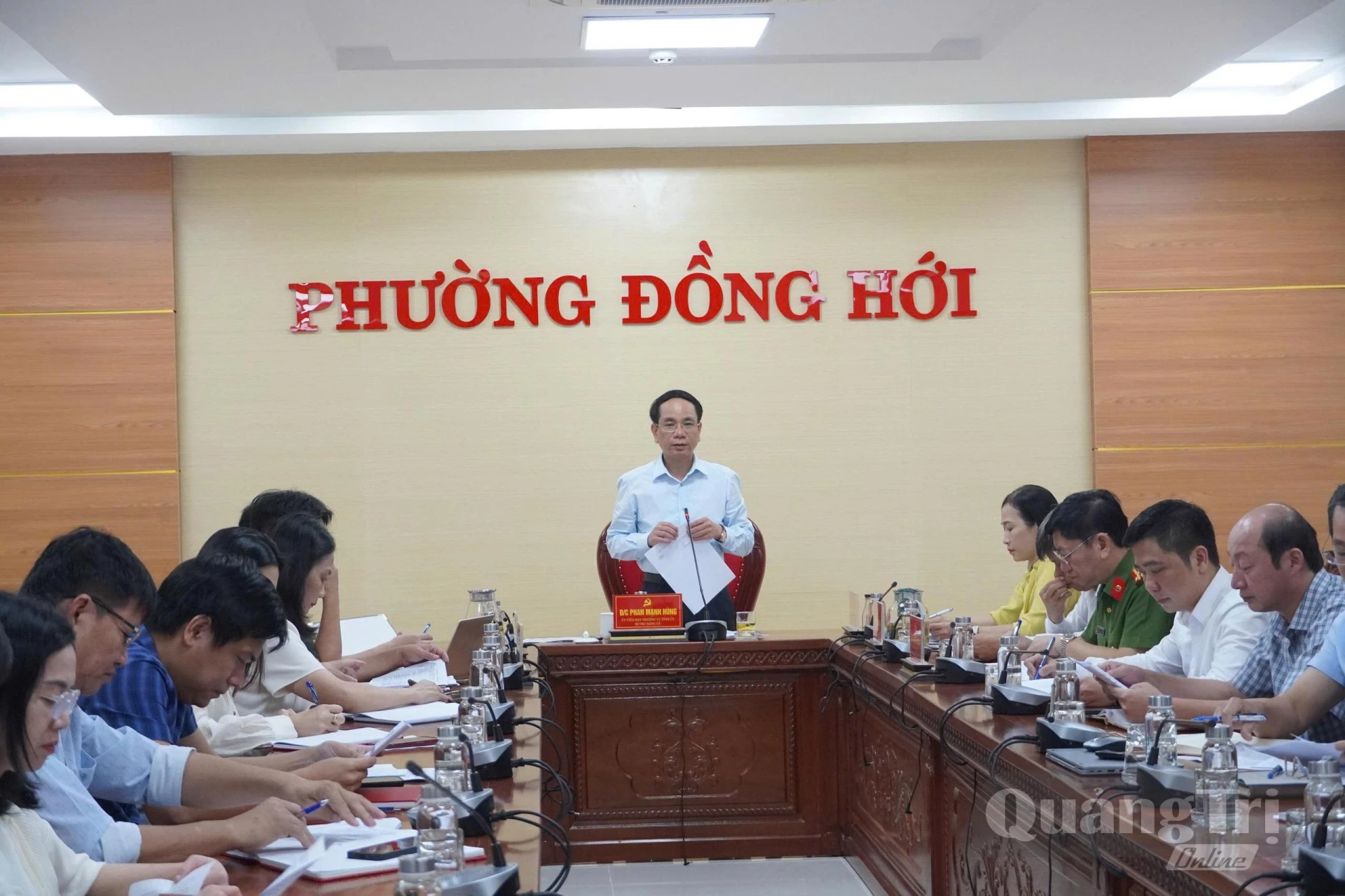 Quang cảnh buổi làm việc - Ảnh: H.Tr