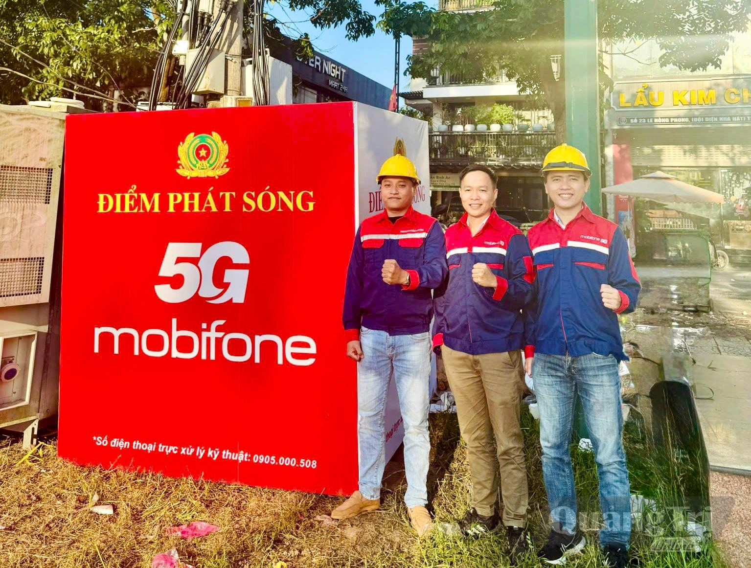 MobiFone Quảng Trị đưa vào vận hành điểm phát sóng 5G - Ảnh: K.L