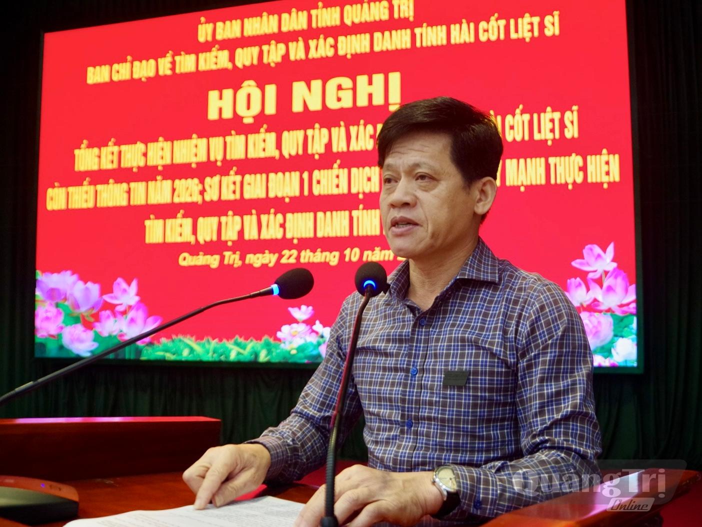 Đồng chí Lê Văn Bảo, Phó Chủ tịch UBND tỉnh phát biểu kết luận hội nghị - Ảnh: H.N