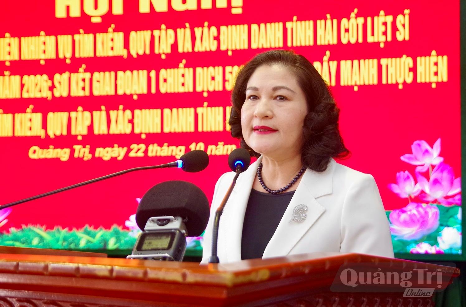 Đồng chí Nguyễn Thị Hà, Thứ trưởng Bộ Nội vụ phát biểu chỉ đạo hội nghị - Ảnh: H.N